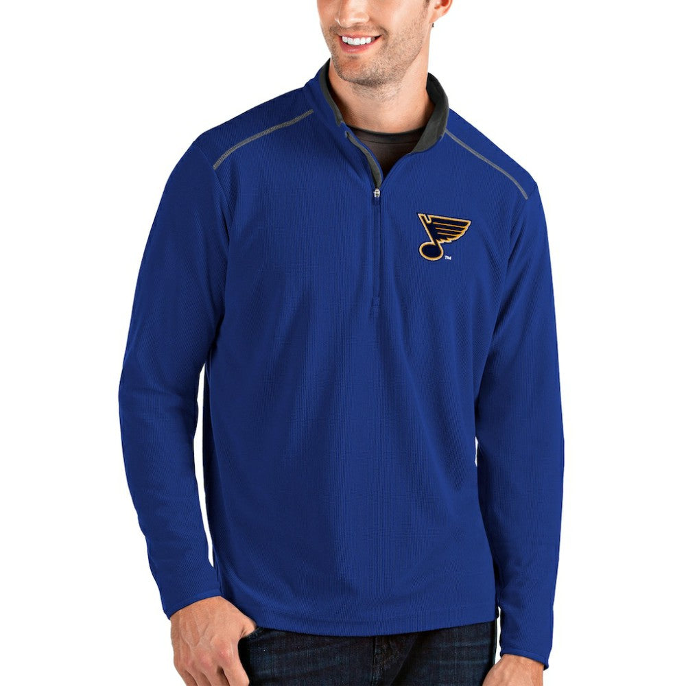 St. Louis Blues Antigua Glacier Quarter-Zip Pullover Jacket
