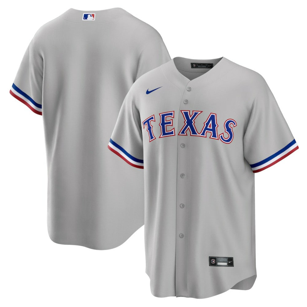 Texas Rangers Road Replica Team Jersey - Gray | Nike