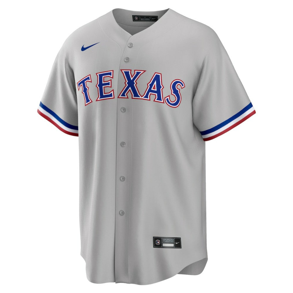 Texas Rangers Road Replica Team Jersey - Gray | Nike