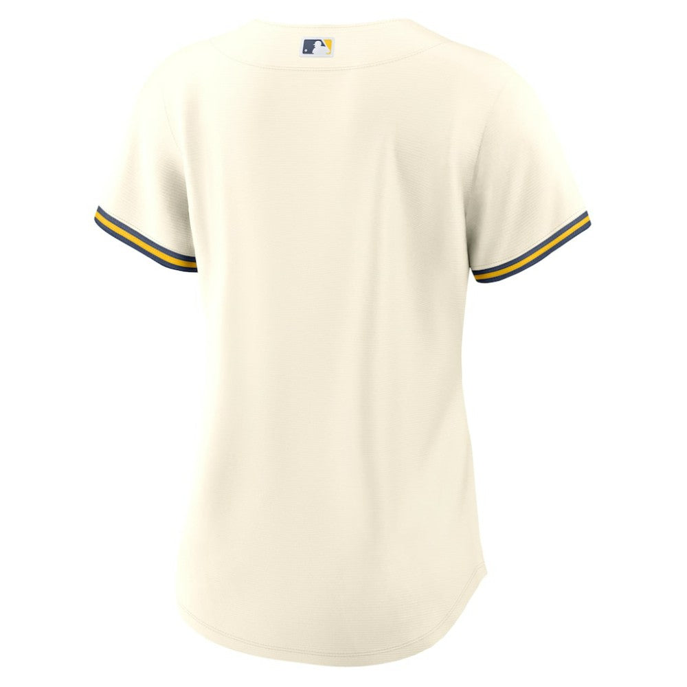 Milwaukee Brewers Women's Home Replica Team Jersey - Cream | Nike