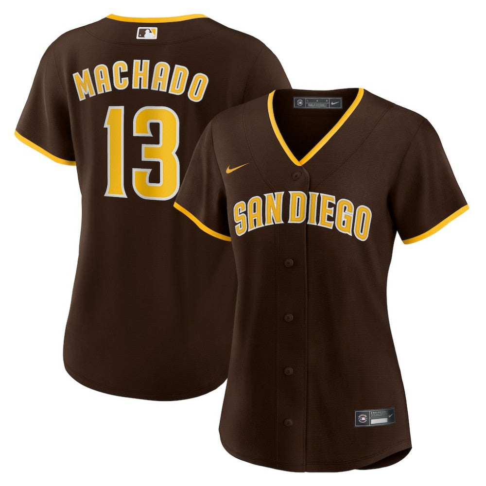 Manny Machado San Diego Padres Women's Road Replica Player Jersey - Brown | Nike