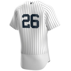 DJ LeMahieu New York Yankees Home Authentic Player Jersey - White/Navy | Nike