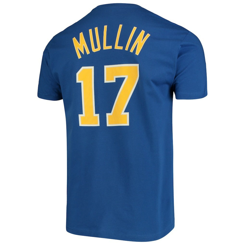 Chris Mullin Golden State Warriors Hardwood Classics Name & Number Team T-Shirt sale - Royal | Mitchell & Ness outlet
