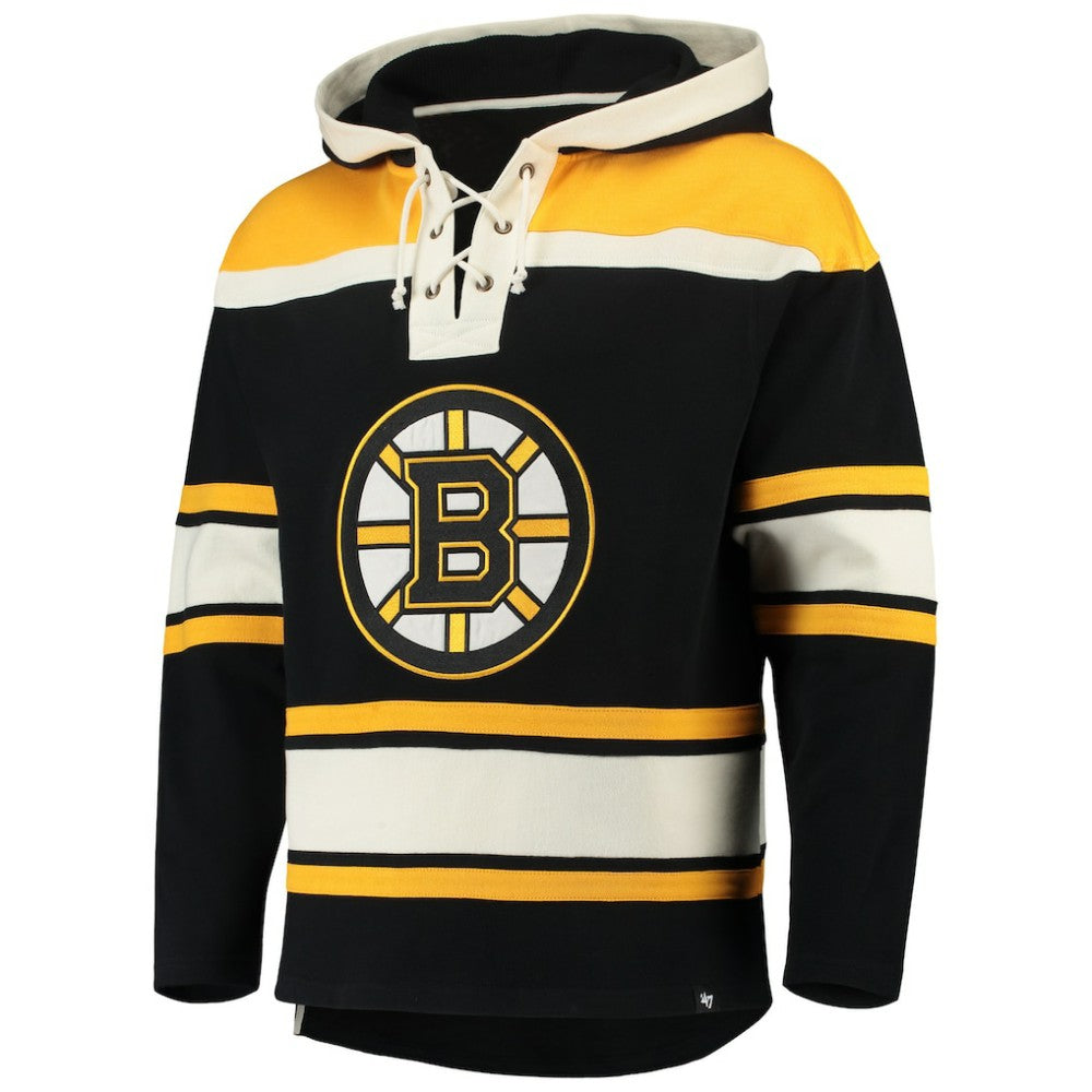 David Pastrnak Boston Bruins '47 Player Lacer Pullover Hoodie