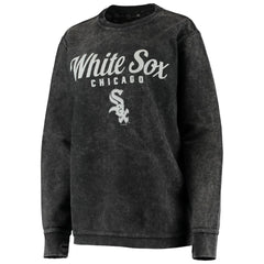 Chicago White Sox G-III 4Her by Carl Banks Women's Comfy Cord Pullover Sweatshirt - Black