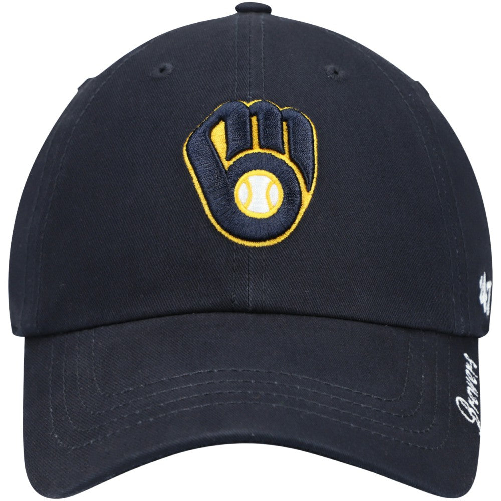 Milwaukee Brewers Women's Team Miata Clean Up Adjustable Hat - Navy | 47 brand