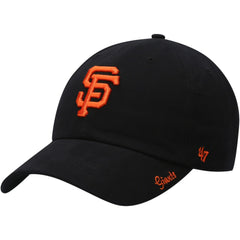 San Francisco Giants Women's Team Miata Clean Up Adjustable Hat - Black | 47 brand