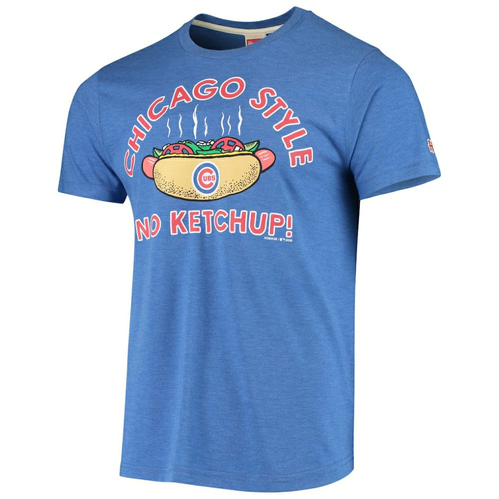 Chicago Cubs Hyperlocal Tri-Blend T-Shirt - Royal