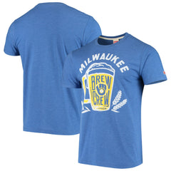 Milwaukee Brewers Hyperlocal Tri-Blend T-Shirt - Royal