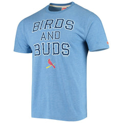 St. Louis Cardinals Hyperlocal Tri-Blend T-Shirt - Light Blue