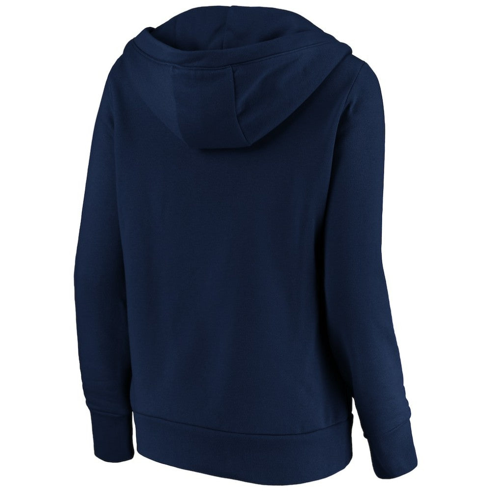 St. Louis Cardinals Women's Official Logo Crossover V-Neck Pullover Hoodie - Navy