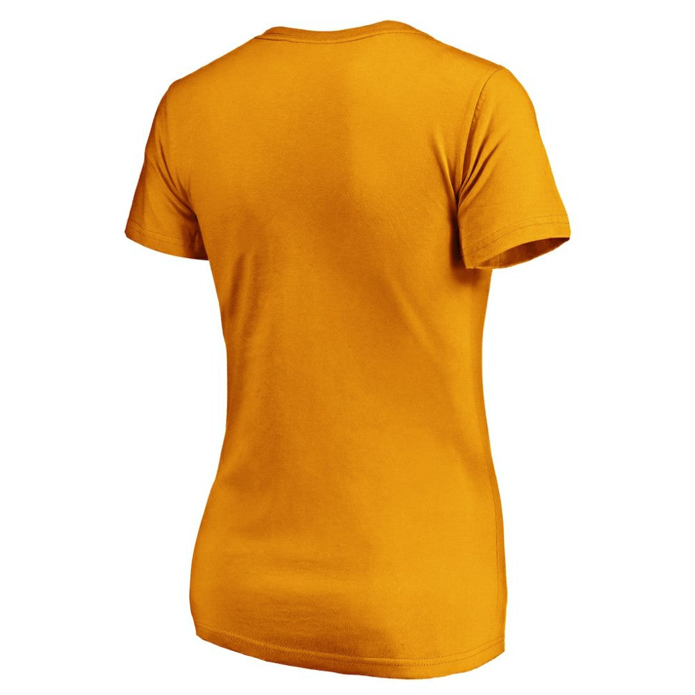 Nashville Predators Fanatics Women's Primary Logo V-Neck T-Shirt
