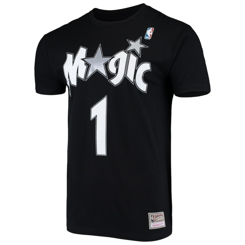 Tracy McGrady Orlando Magic Hardwood Classics Stitch Name & Number T-Shirt - Black | Mitchell & Ness outlet