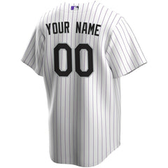 Colorado Rockies Home Replica Custom Jersey - White | Nike