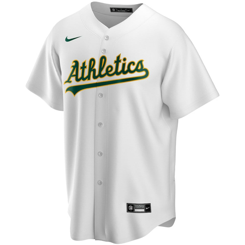 Athletics Home Replica Custom Jersey - White | Nike