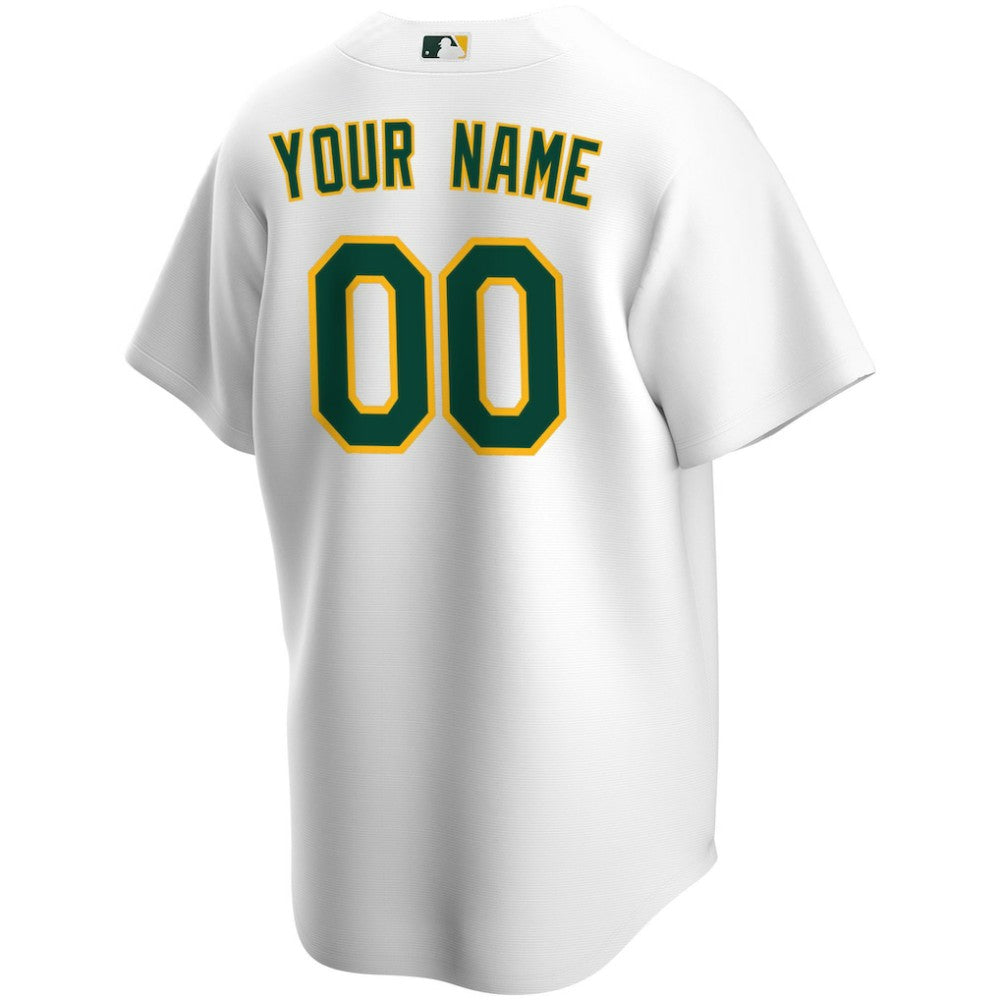 Athletics Home Replica Custom Jersey - White | Nike