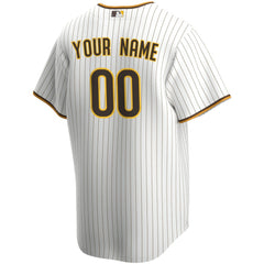 San Diego Padres Home Replica Custom Jersey - White | Nike