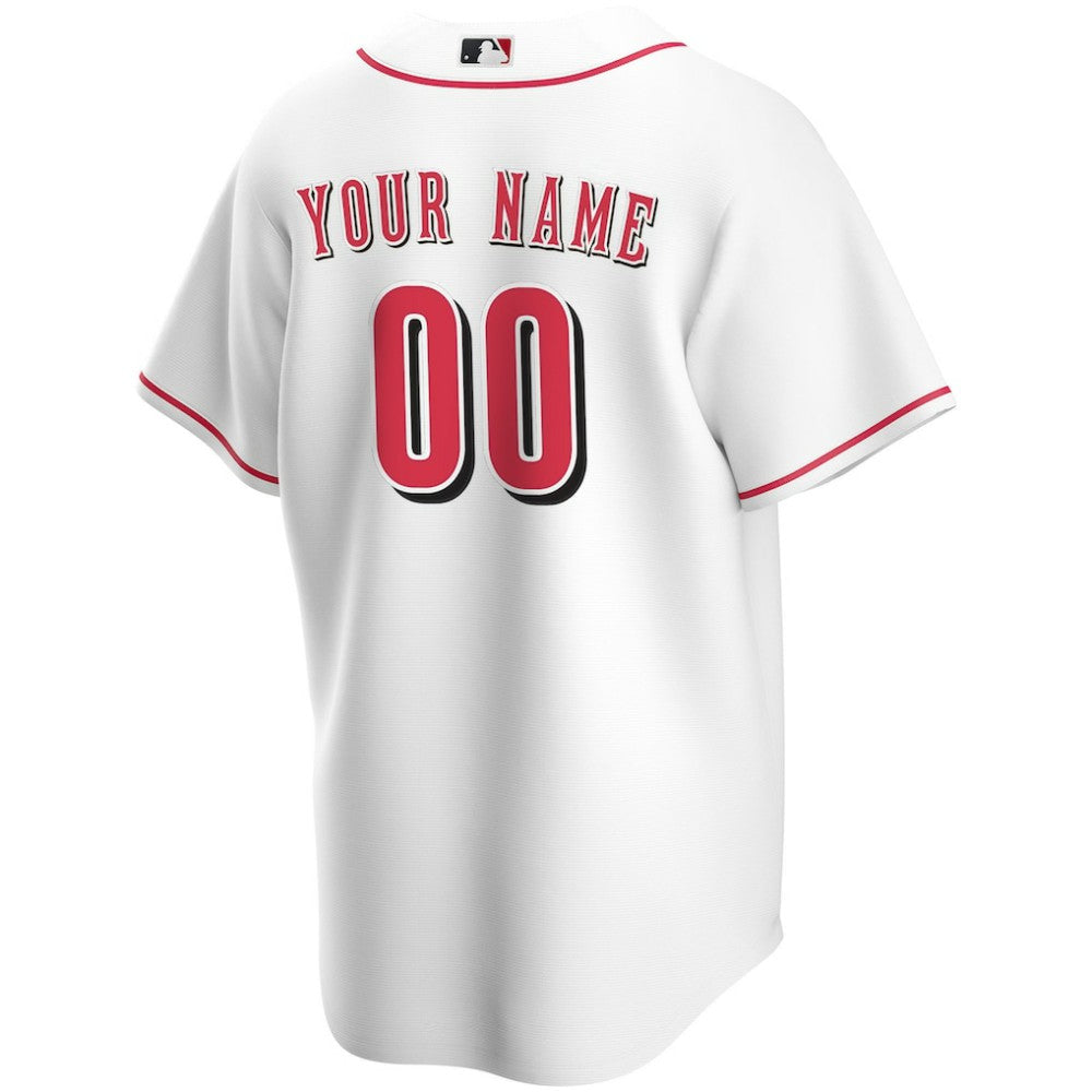 Cincinnati Reds Home Replica Custom Jersey - White | Nike