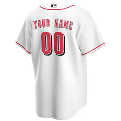 Cincinnati Reds Home Replica Custom Jersey - White | Nike
