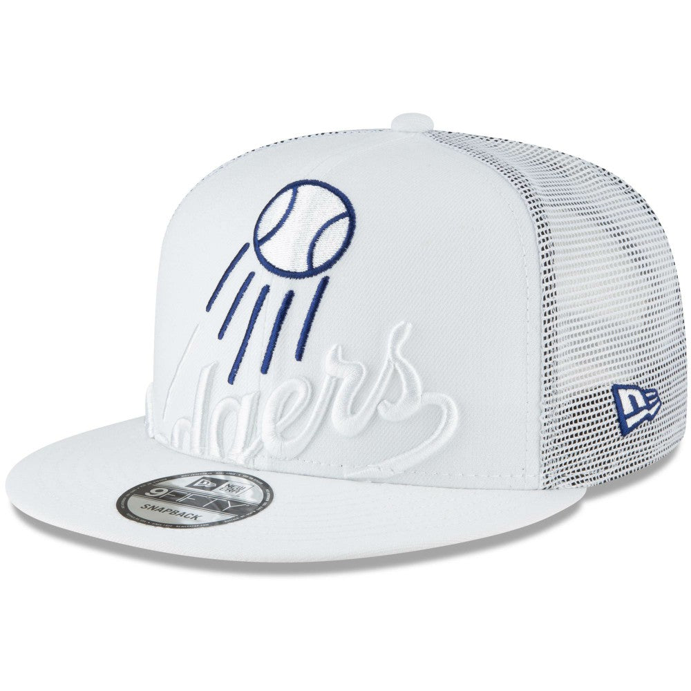 Los Angeles Dodgers Elements Trucker 9FIFTY Snapback Hat - White | New Era