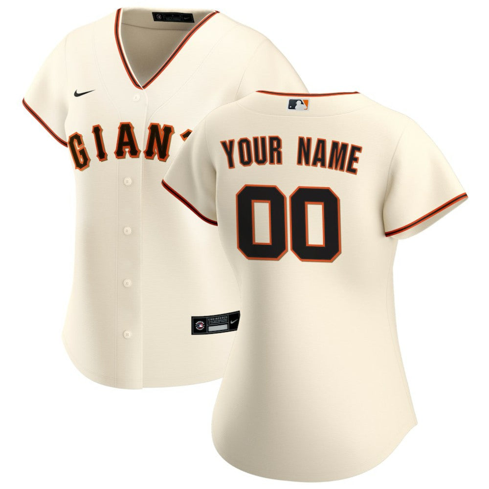 San Francisco Giants Women's Home Replica Custom Jersey - Cream | Nike