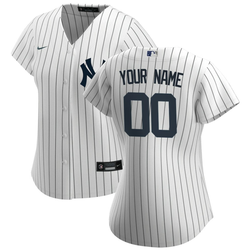 New York Yankees Women's Home Replica Custom Jersey - White | Nike