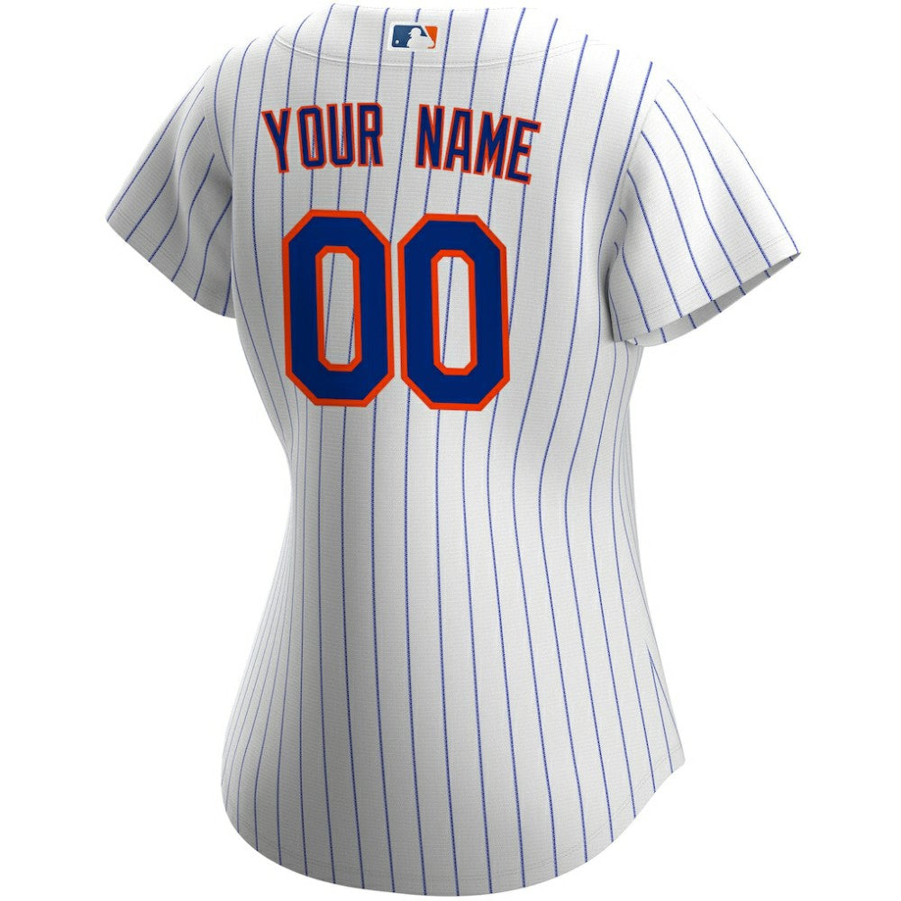 New York Mets Women's Home Replica Custom Jersey - White | Nike