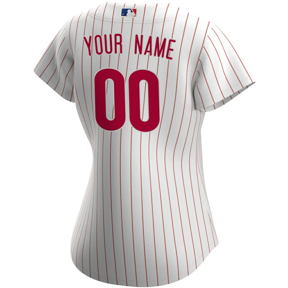 Philadelphia Phillies Women's Home Replica Custom Jersey - White | Nike