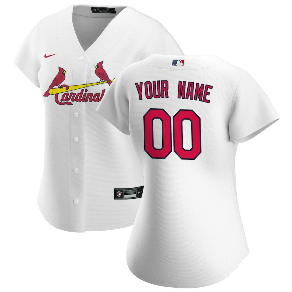 St. Louis Cardinals Women's Home Replica Custom Jersey - White | Nike