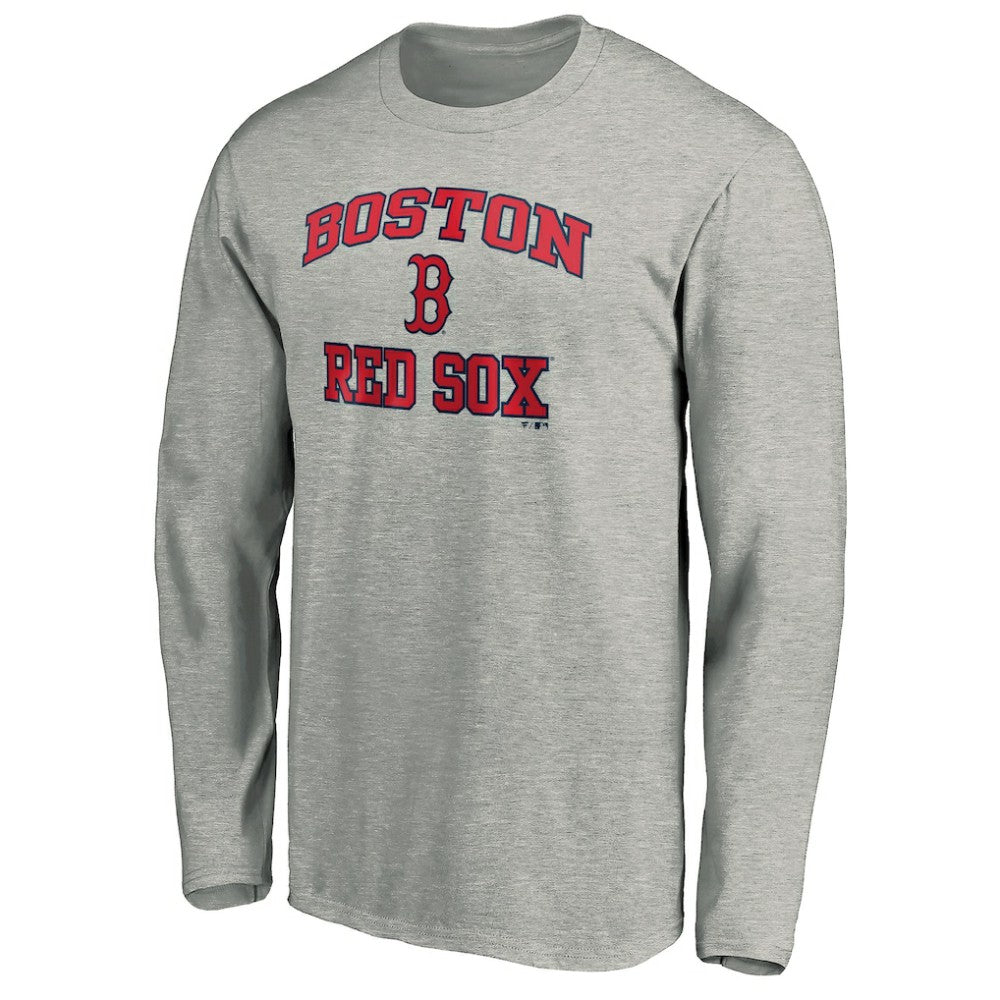 Boston Red Sox Heart & Soul Long Sleeve T-Shirt - Gray