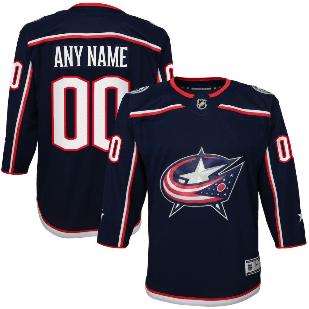 Columbus Blue Jackets Youth Home Premier Custom Jersey