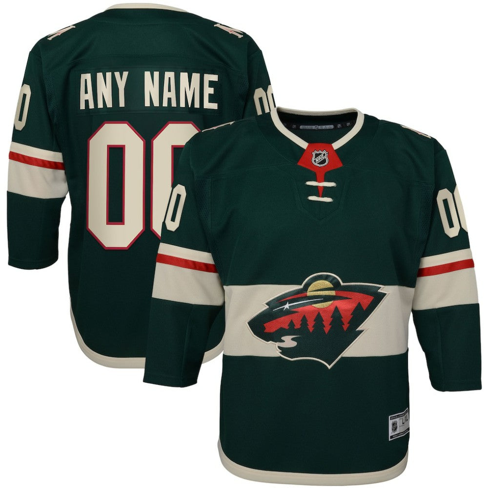 Minnesota Wild Youth Home Premier Custom Jersey
