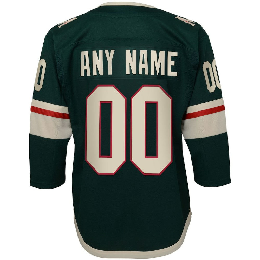 Minnesota Wild Youth Home Premier Custom Jersey