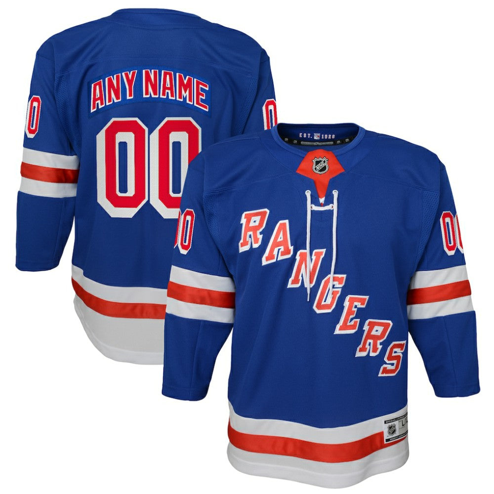 New York Rangers Youth Home Premier Custom Jersey