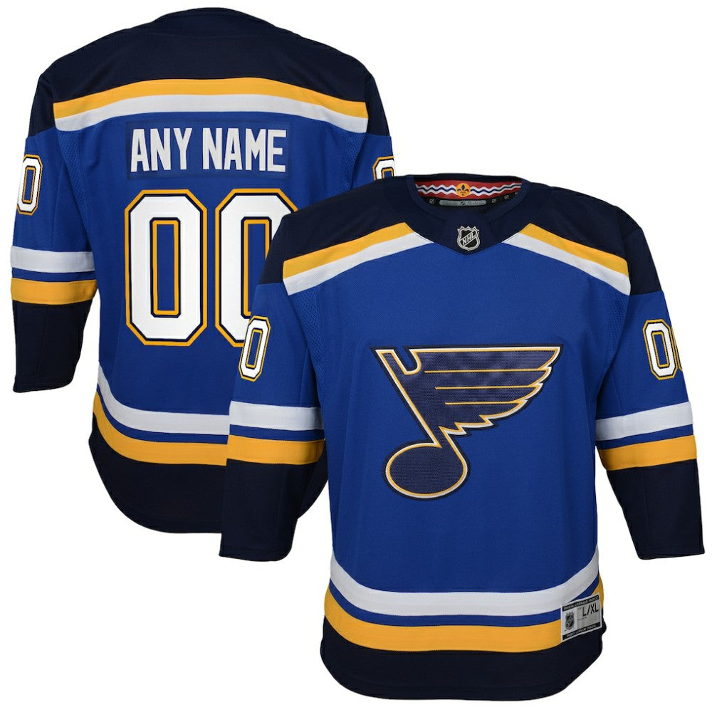 St. Louis Blues Youth Home Premier Custom Jersey