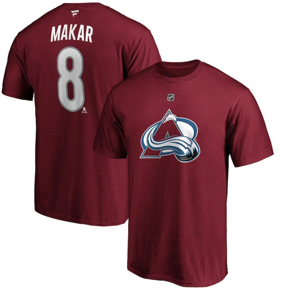 Cale Makar Colorado Avalanche Fanatics Authentic Stack Player Name & Number T-Shirt