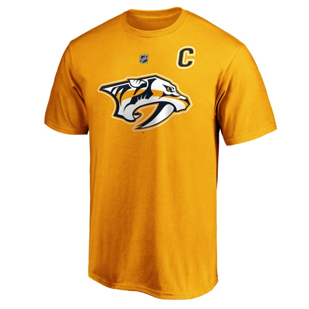 Roman Josi Nashville Predators Fanatics Authentic Stack Player Name & Number T-Shirt