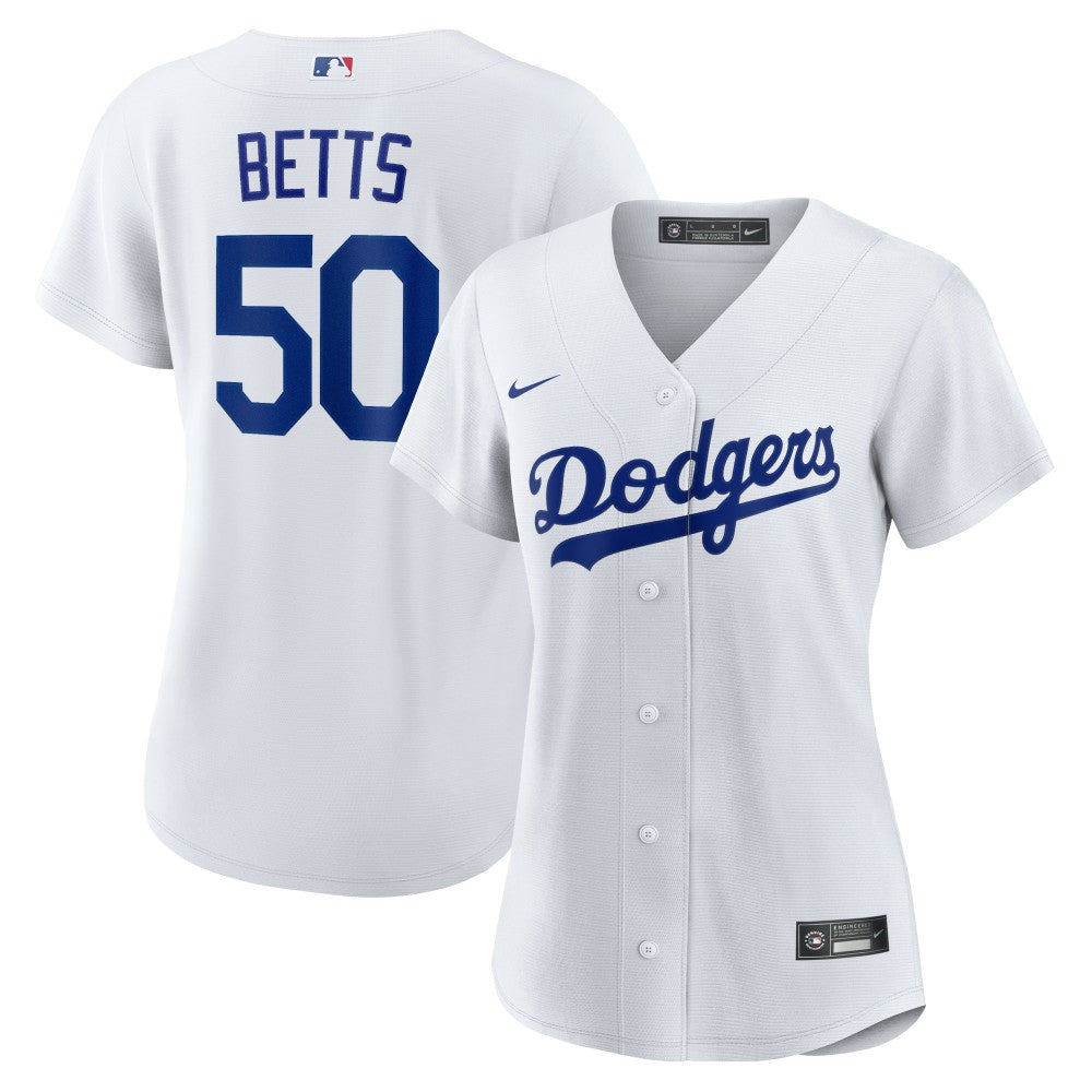 Mookie Betts Los Angeles Dodgers Women's Home Replica Player Jersey - White | Nike