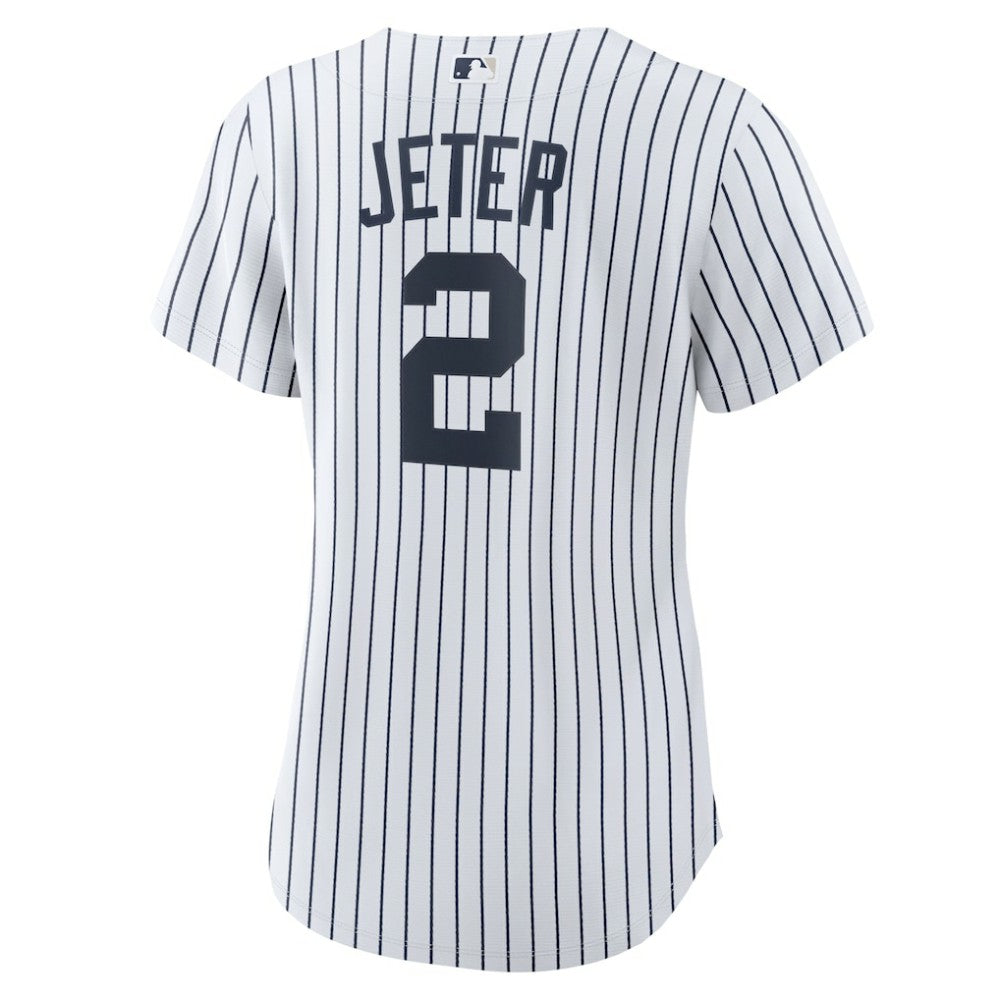 Derek Jeter New York Yankees Women's Home Replica Player Name Jersey - White/Navy | Nike