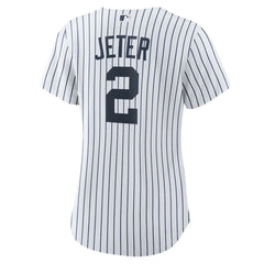Derek Jeter New York Yankees Women's Home Replica Player Name Jersey - White/Navy | Nike