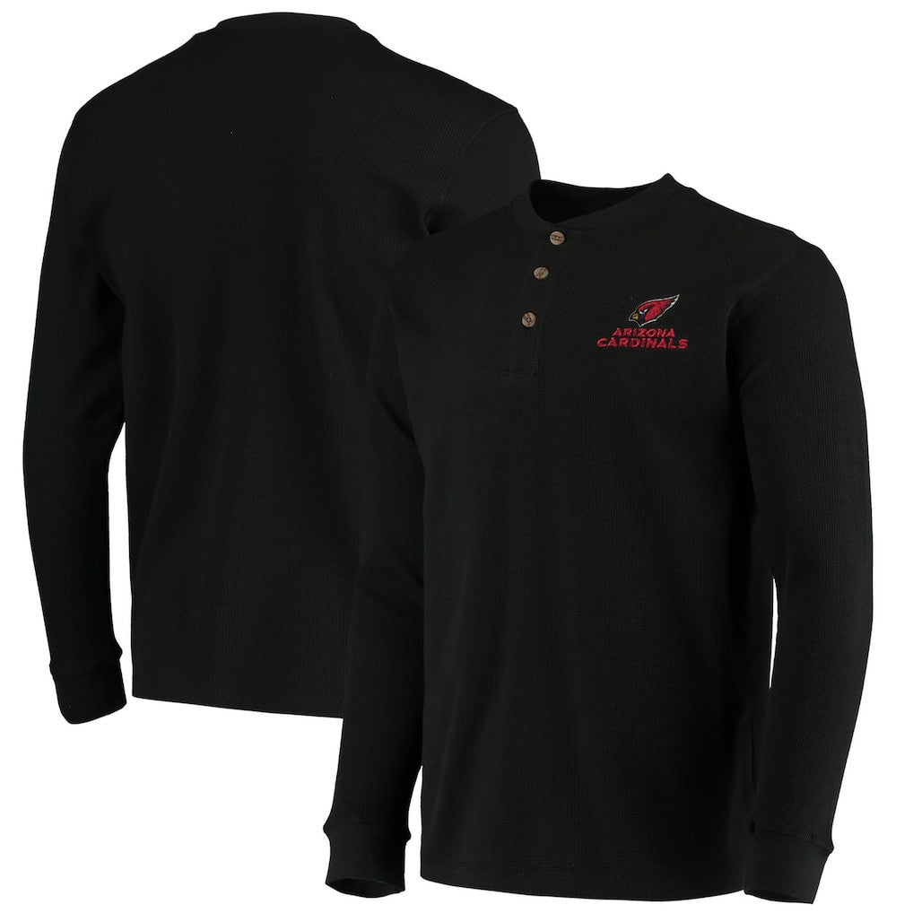 NFL Arizona Cardinals Dunbrooke Logo Maverick Thermal Henley Long Sleeve T-Shirt