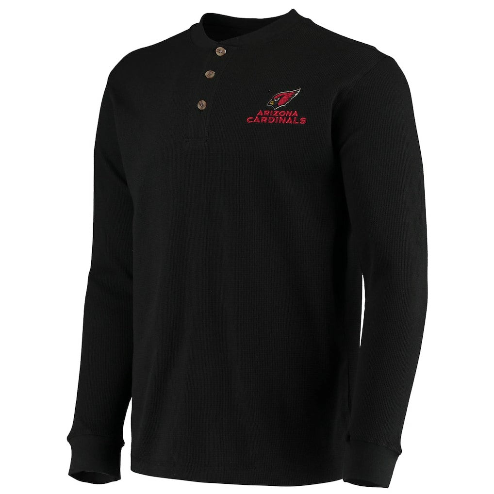 NFL Arizona Cardinals Dunbrooke Logo Maverick Thermal Henley Long Sleeve T-Shirt