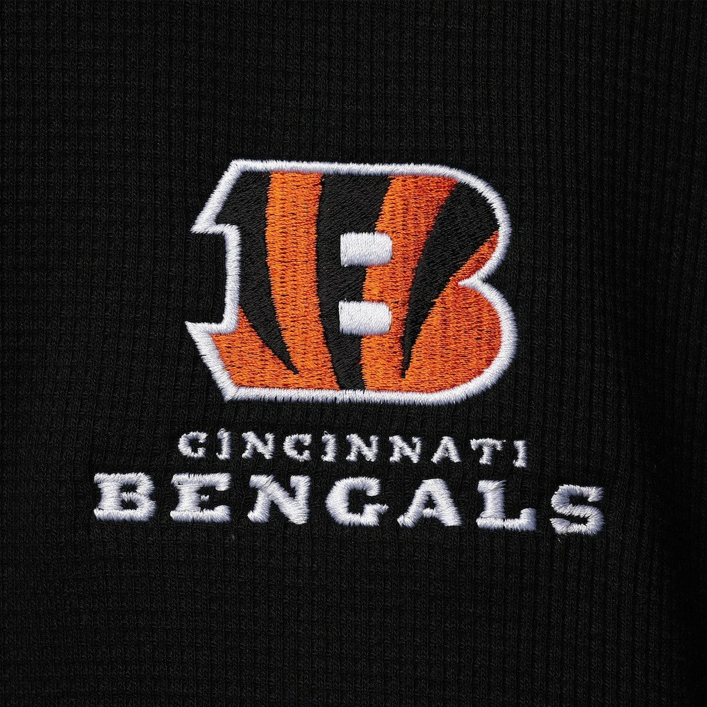 NFL Cincinnati Bengals Dunbrooke Logo Maverick Thermal Henley Long Sleeve T-Shirt