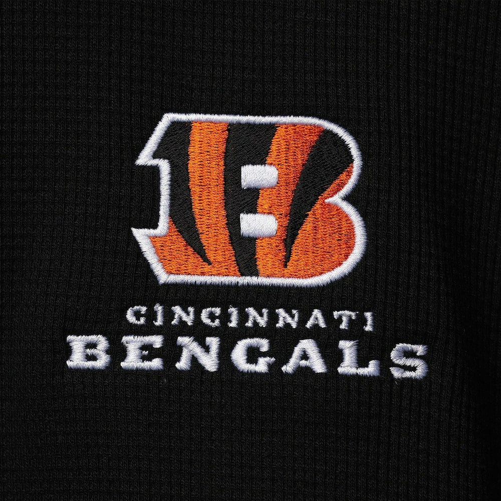 NFL Cincinnati Bengals Dunbrooke Logo Maverick Thermal Henley Long Sleeve T-Shirt
