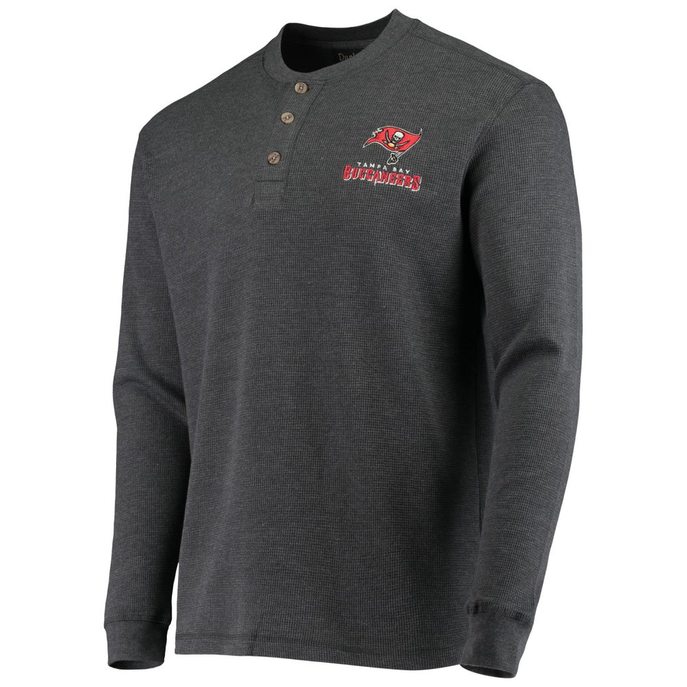 NFL Tampa Bay Buccaneers Dunbrooke Logo Maverick Thermal Henley Long Sleeve T-Shirt