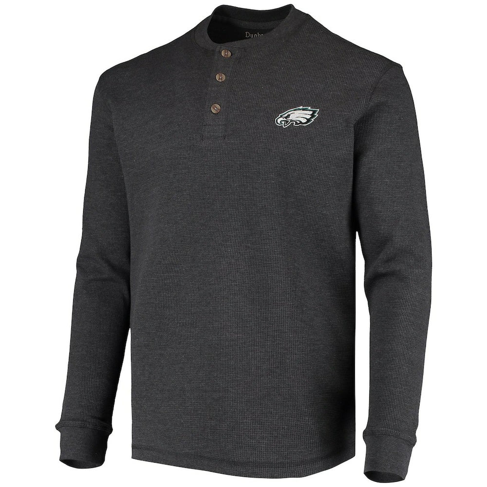 NFL Philadelphia Eagles Dunbrooke Logo Maverick Thermal Henley Long Sleeve T-Shirt