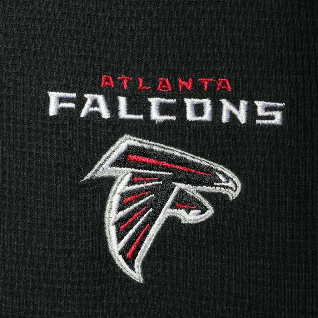 NFL Atlanta Falcons Dunbrooke Logo Maverick Thermal Henley Long Sleeve T-Shirt