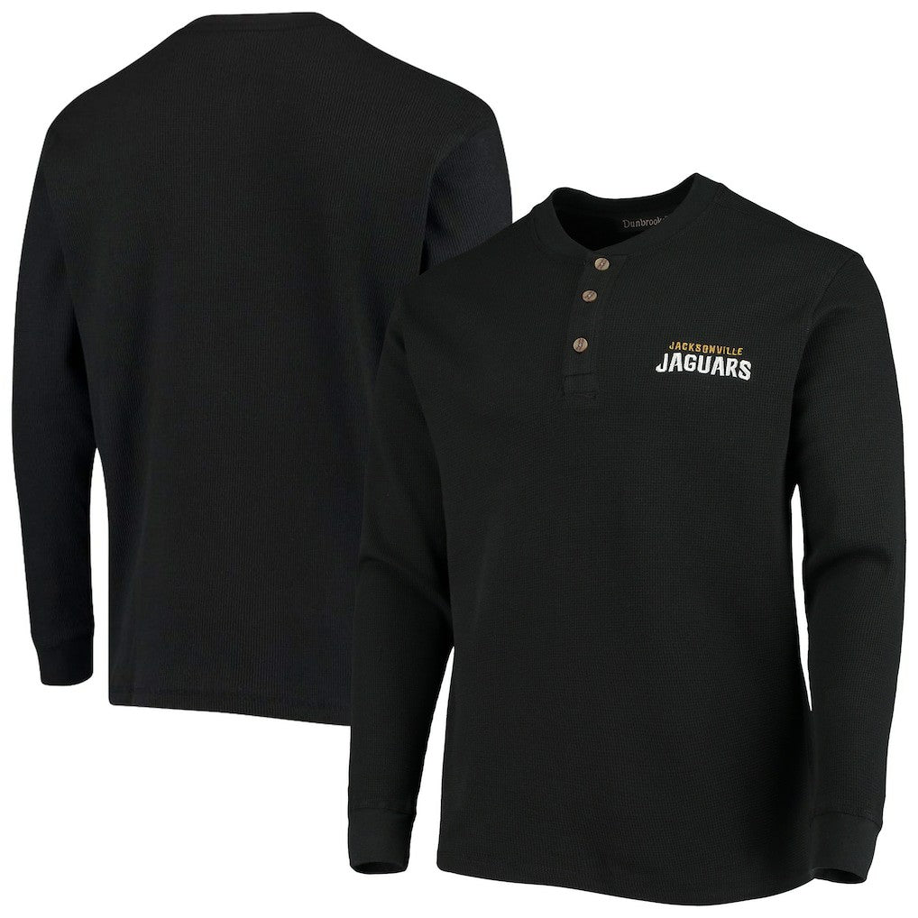 NFL Jacksonville Jaguars Dunbrooke Logo Maverick Thermal Henley Long Sleeve T-Shirt