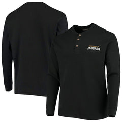 NFL Jacksonville Jaguars Dunbrooke Logo Maverick Thermal Henley Long Sleeve T-Shirt