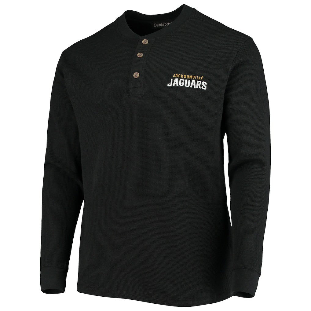 NFL Jacksonville Jaguars Dunbrooke Logo Maverick Thermal Henley Long Sleeve T-Shirt